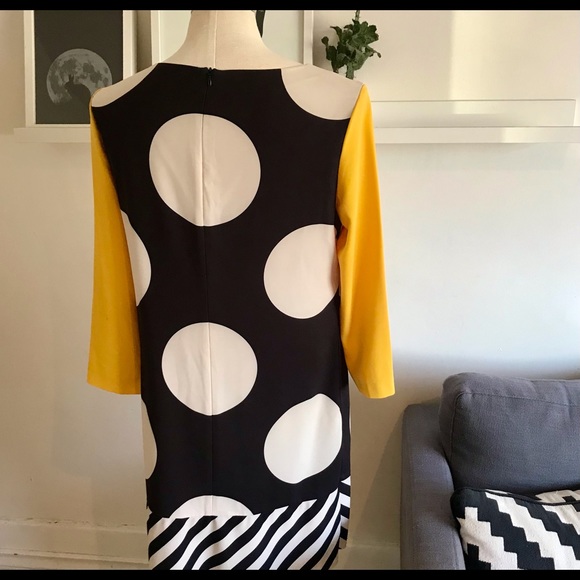 Boutique Moschino silk dress, mod style, US size 12 - Picture 8 of 9